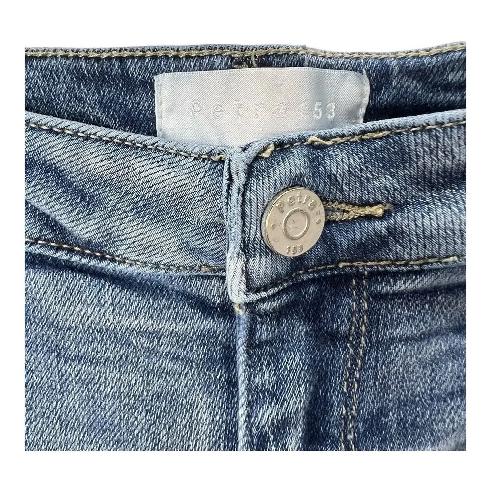 Petra 153 Vintage Flare High Rise Jeans sz 9/28 Frayed Hem - Picture 4 of 9